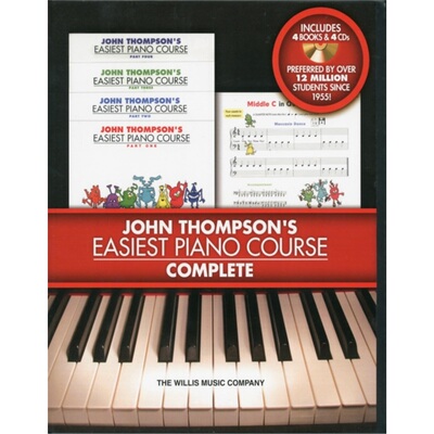预订John Thompson's Easiest Piano Course - Complete[9781423468226]