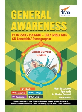按需印刷General Awareness for SSC Exams - CGL/ CHSL/ MTS/ GD Constable/ Stenographer[9789386323293]