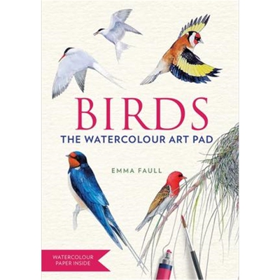 预订不退不换BIRDS Watercolour Art Pad:15 beautiful artworks for you to paint