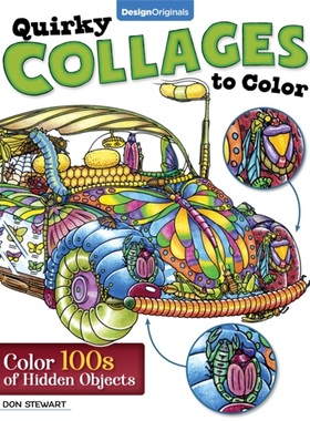 预订Quirky Collages to Color[9781497205055]