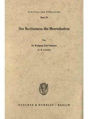 预订【德语】 Der Rechtsstatus des Meeresbodens.:VOlker