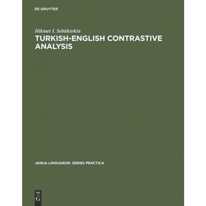 按需印刷DGYT Turkish English contrastive analysis[9783111253831]