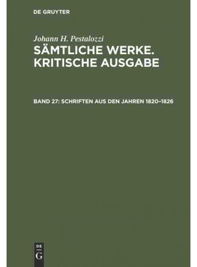 按需印刷DEG Schriften aus den Jahren 1820?C1826[9783110070576]