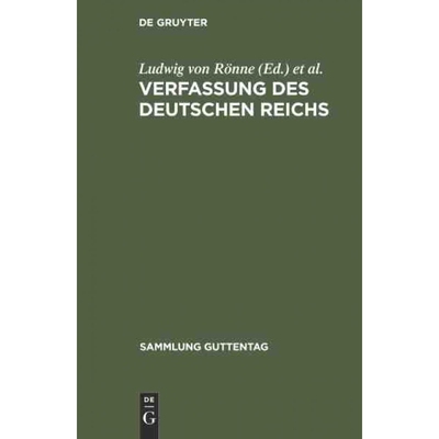 按需印刷DEG Verfassung des Deutschen Reichs[9783111225111]