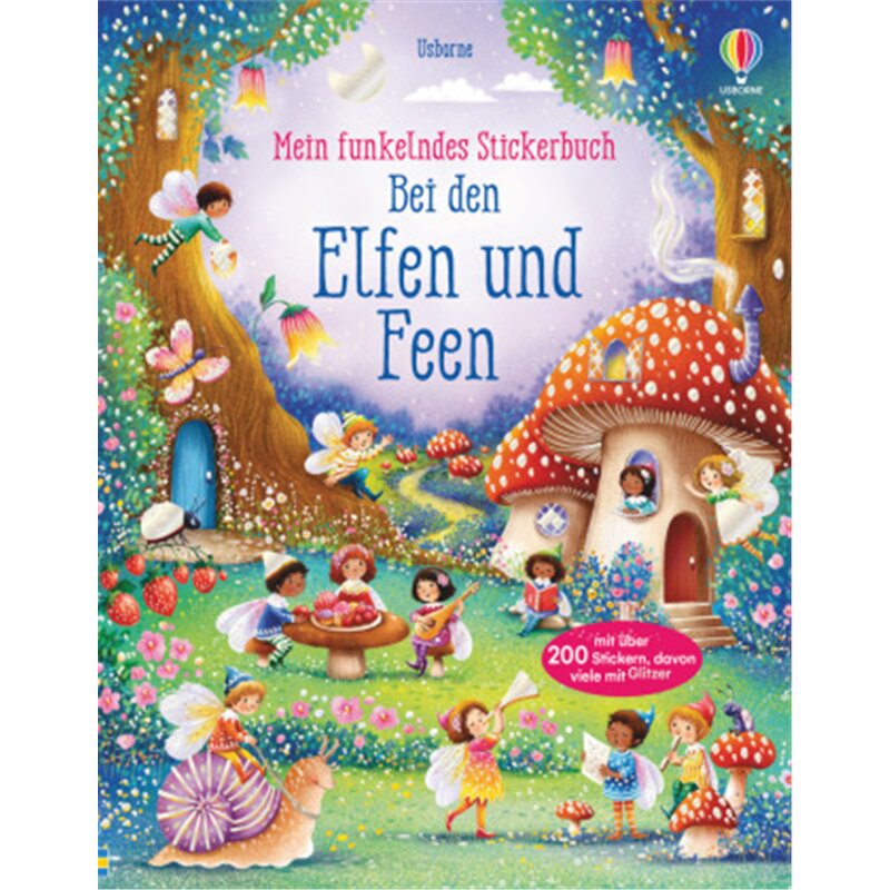 预订【德语】 Mein funkelndes Stickerbuch: Bei den Elfen und Feen[9781789415353]