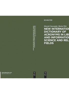 预订DGYT New International Dictionary of Acronyms in Library and Information Science and Related Fields
