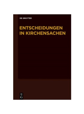 预订【德语】Entscheidungen in Kirchensachen seit 1946 / 1.7.-31.12.2011: