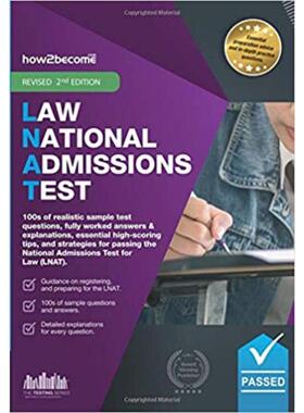 预订How to Pass the Law National Admissions Test (LNAT):100s of realistic sample test questions, fully worked answers &