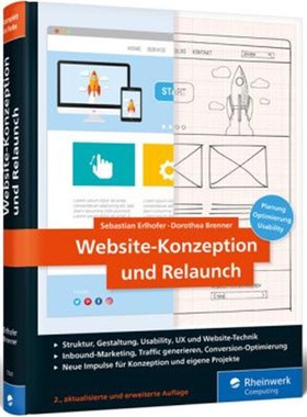 预订【德语】 Website-Konzeption und Relaunch:Struktur, Gestaltung, Usability, UX  und Website-Technik. Inbound-Marketing
