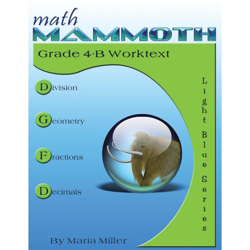 按需印刷不退不换Math Mammoth Grade 4-B Worktext[9781942715634]