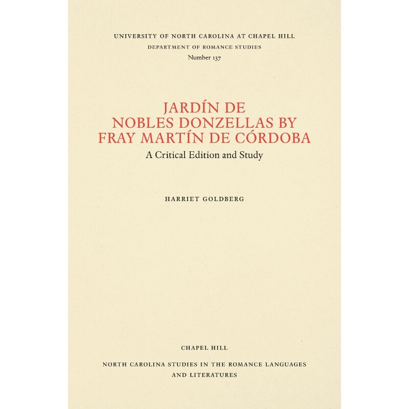 按需印刷不退不换Jardín de nobles donzellas by Fray Martín de Córdoba[9780807891377]