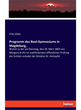 预订【德语】Programm des Real-Gymnasiums in Magdeburg,[9783337736446]