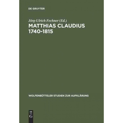 按需印刷不退不换DEG Matthias Claudius 1740 1815[9783484175211]