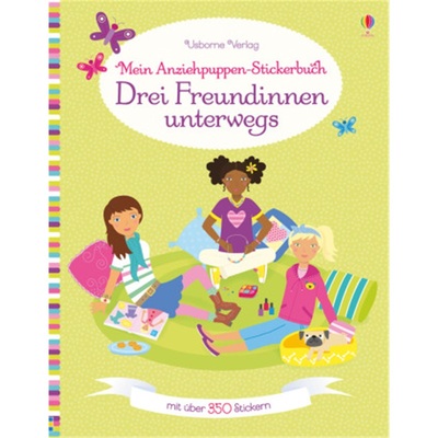 预订【德语】 Mein Anziehpuppen-Stickerbuch: Drei Freundinnen unterwegs[9781782325406]