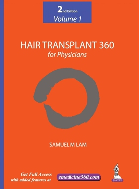 按需印刷不退不换Hair Transplant 360 Vol.1 For Physicians[9789352500383]