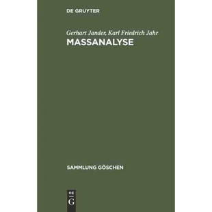按需印刷DEG Massanalyse[9783112310496]