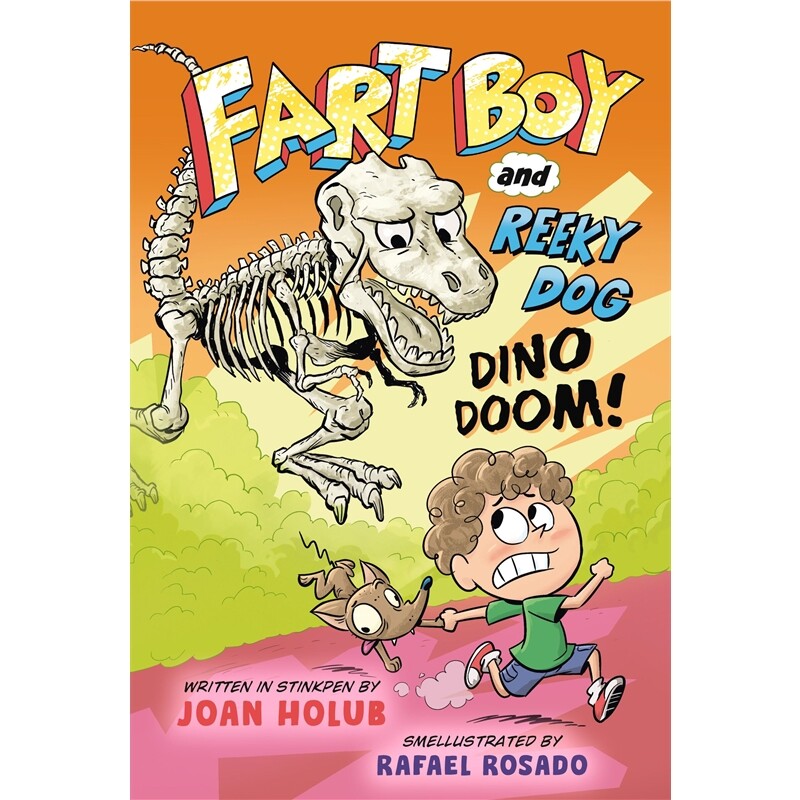 现货 放屁男孩和臭臭狗:恐龙末日 Fart Boy and Reeky Dog: Dino Doom! 英文原版 上海外文 9780593434345