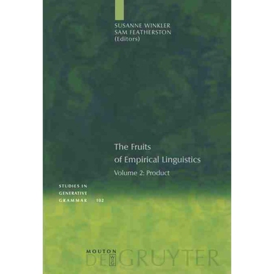 按需印刷不退不换DEG The Fruits of Empirical Linguistics, Volume 2, Product[9783110213478]