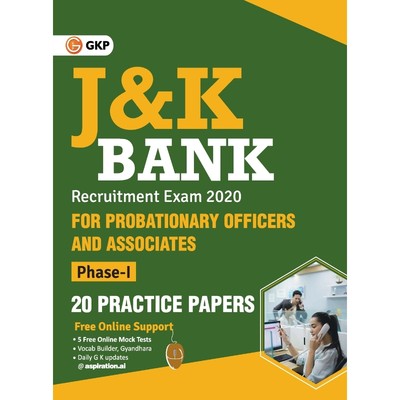 预订J & K Bank 2020 Probationary Officers & Associates Ph I - 20 Practice Papers