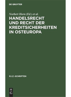 预订【德语】 Handelsrecht und Recht der Kreditsicherhe