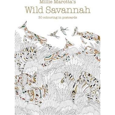 预订Millie Marotta's Wild Savannah Postcard Book:30 beautiful cards for colouring in