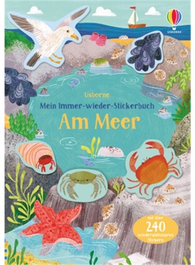 预订【德语】 Mein Immer-wieder-Stickerbuch: Am Meer[9781789416459]