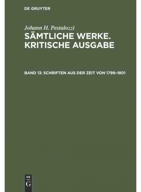 按需印刷DEG Schriften aus der Zeit von 1799?C1801[9783110094916]