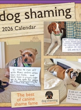 预订Dog Shaming 2026 Wall Calendar[9781524898823]