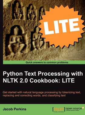 按需印刷Python Text Processing with NLTK 2.0 Cookbook[9781849516389]