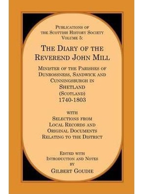 按需印刷不退不换The Diary of the Rev. John Mill:Minister of the