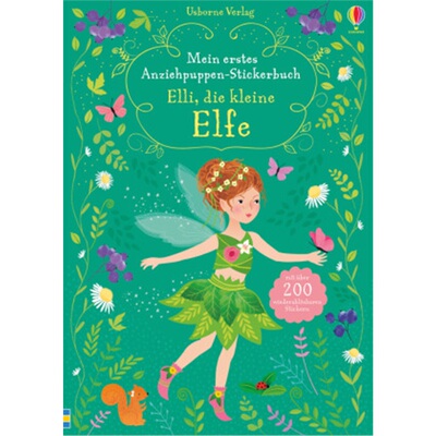 预订不退不换德语 Mein erstes Anziehpuppen-Stickerbuch: Elli, die kleine Elfe[9781782327905]