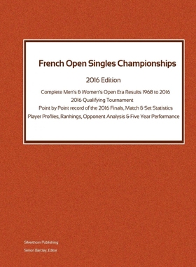 按需印刷French Open Singles Championships - Complete Open Era Results 2016 Edition[9781326768287]