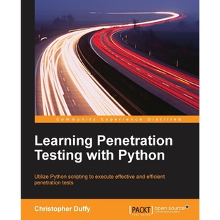 按需印刷Learning Python Penetration Testing[9781785282324]