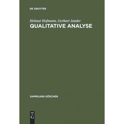按需印刷不退不换DEG Qualitative Analyse[9783110036534]
