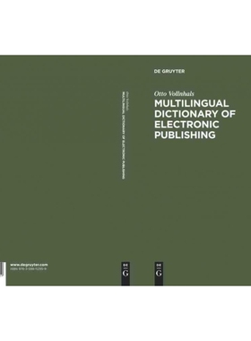 按需印刷不退不换DGYT Multilingual Dictionary of Electronic Publishing[9783598112959]