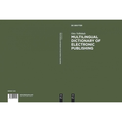 按需印刷DGYT Multilingual Dictionary of Electronic Publishing[9783598112959]