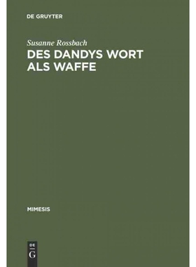 按需印刷不退不换DEG Des Dandys Wort als Waffe[9783484550384]