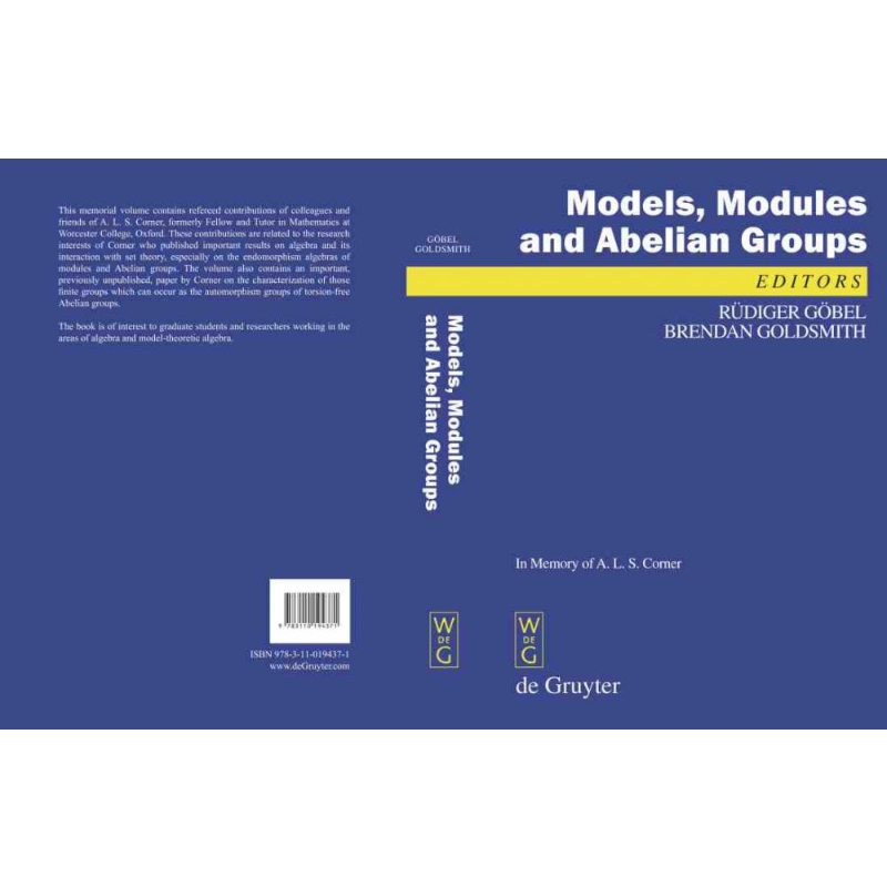 按需印刷DGYT Models, Modules and Abelian Groups[9783110194371]