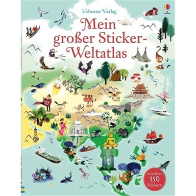 预订【德语】 Mein großer Sticker-Weltatlas[9781782321941]