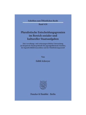 预订【德语】Pluralistische Entscheidungsgremien im Bereich sozialer und kultureller Staatsaufgaben.:Eine verwaltungs- un