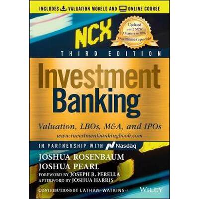 【按需印刷】 Investment Banking:Valuation, LBOs, M&A, and IP