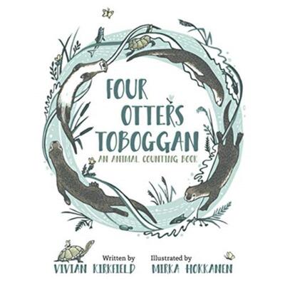 预订不退不换Four Otters Toboggan an Animal Counting Book