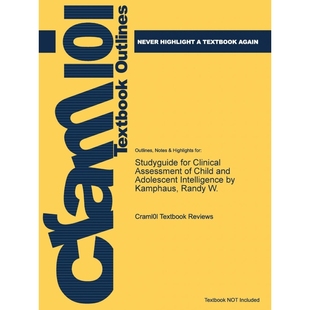 Randy 9781478468363 Assessment Clinical Adolescent and for Kamphaus Child 按需印刷Studyguide Intelligence