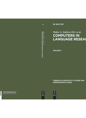 按需印刷不退不换DGYT Computers in Language Research 2[9789027930095]