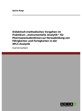 预订Didaktisch-methodisches Vorgehen im Praktikum ?Instrumentelle Analytik