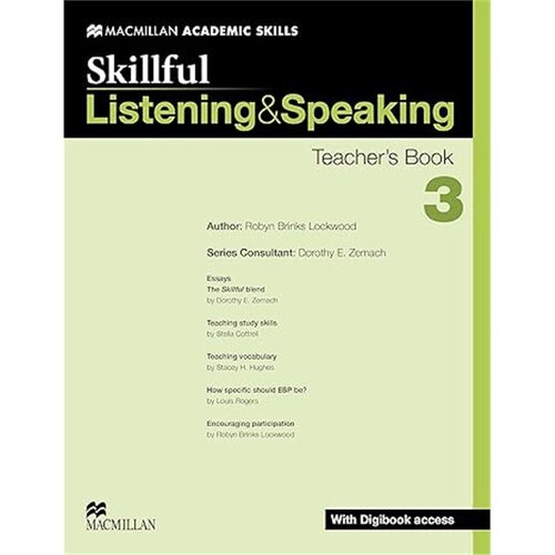现货Skillful Listening and Speaking Teacher's Book + Digibook + Audio CD Level 3 (Sk[9780230430020]