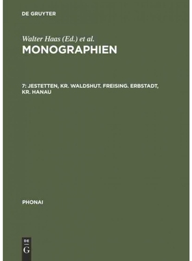 按需印刷DEG Jestetten, Kr. Waldshut. Freising. Erbstadt, Kr. Hanau[9783484230040]