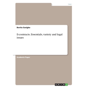 按需印刷E-contracts. Essentials, variety and legal issues[9783668715035]