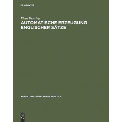 按需印刷DEG Automatische Erzeugung englischer S?tze[9783110999921]