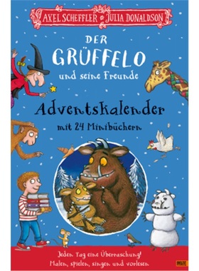 预订【德语】Der Gruffelo und seine Freunde. Adventskalender mit 24 Minibuchern[9783407730145]